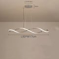 Modern Spiral Curvature LED chandeliers