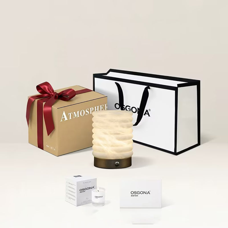 Scandinavian Natural Marble Aluminum Alloy Table Lamp USB Rechargeable - Touch Dimmable Ambient Bedside Lamp For Bedroom Living Room
