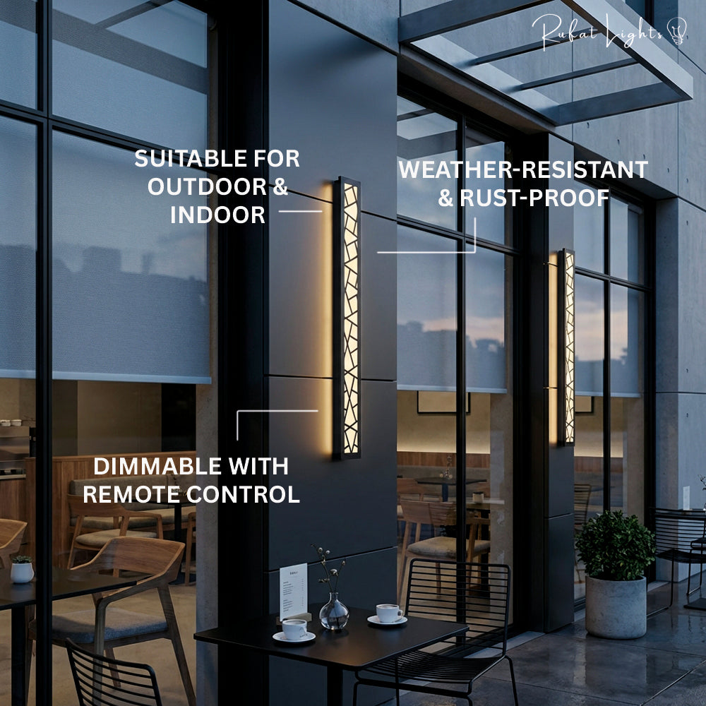 Modern Rectangle Design LED Waterproof Wall Light