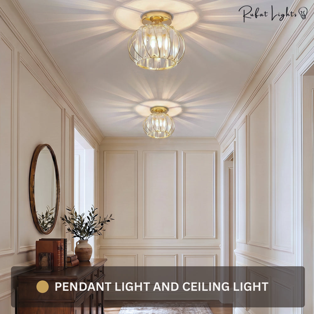 Simple Creative Crystal Aisle Chandelier Lamp