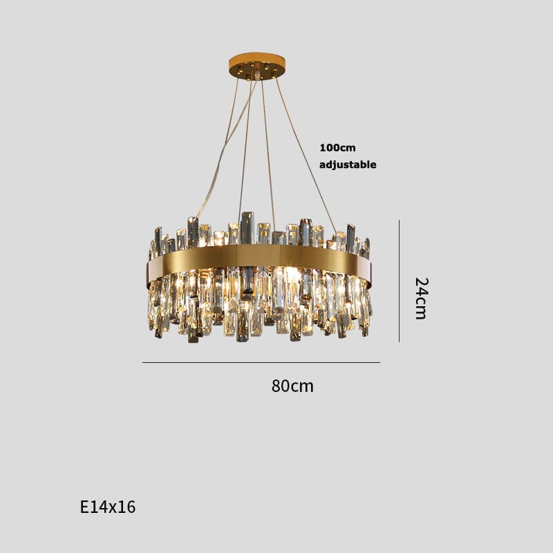 Modern Crystal Stone Designer Chandelier Lamp