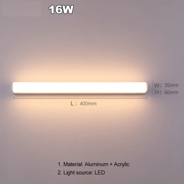 Acrylic Moisture Proof Anti-fog Bathroom Wall Sconces