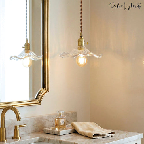 Colorful Glass Copper Edison Pendant Lamp