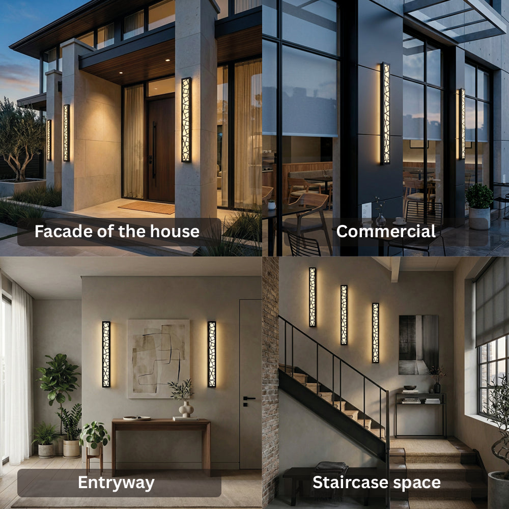 Modern Rectangle Design LED Waterproof Wall Light