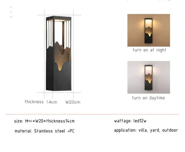 LED Outdoor Waterproof Garden Wall Lamps