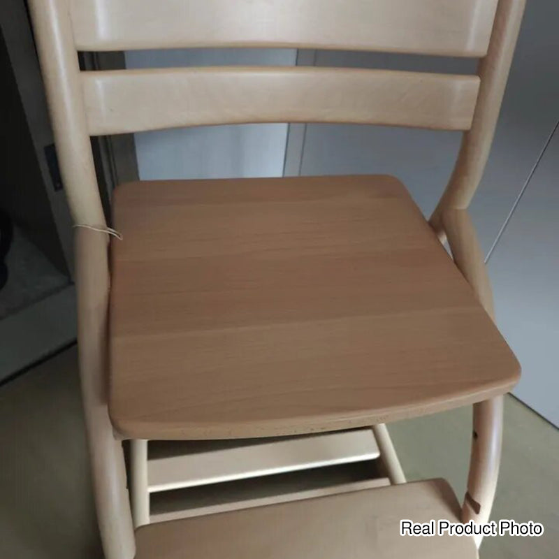 Modern Minimalist Solid Beech Wood Kids Study Chair - Adjustable Height Ergonomic Learning Chair With Footrest & Hidden Gravity Wheels