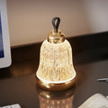 Luxury Bell Designer Table Lamp - Glass & Metal Ambient Night Light Touch Control Elegant Home Décor Gift