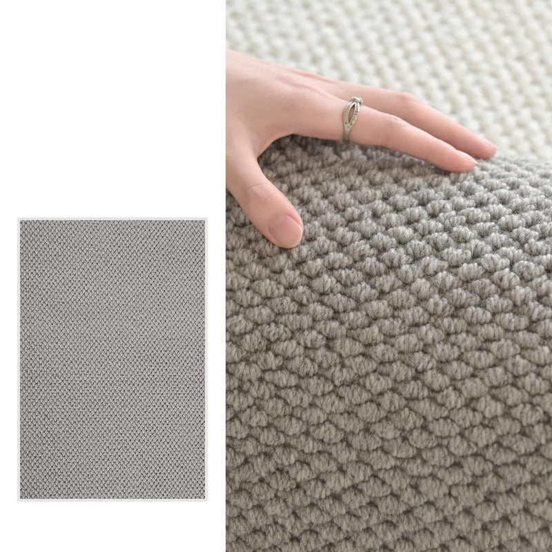 Modern Minimalist Wool Cotton Fabric Blend Rectangular Area Rug Non-Slip Durable Carpet For Living Room & Bedroom