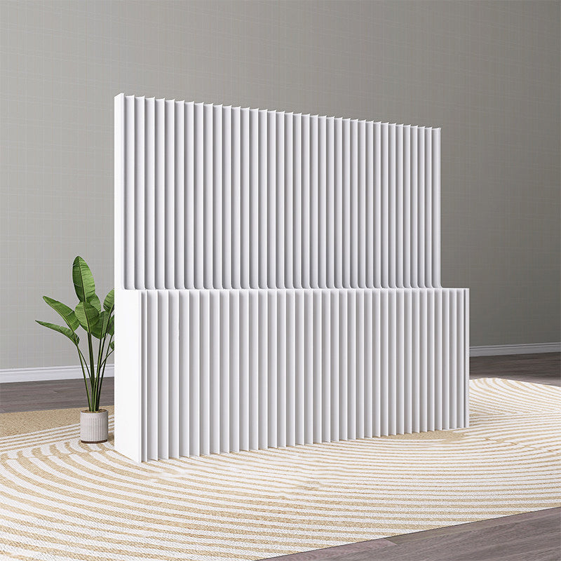Modern Minimalist Kraft Paper Rectangular Folding Room Divider Shelf Screen For Living Room Office