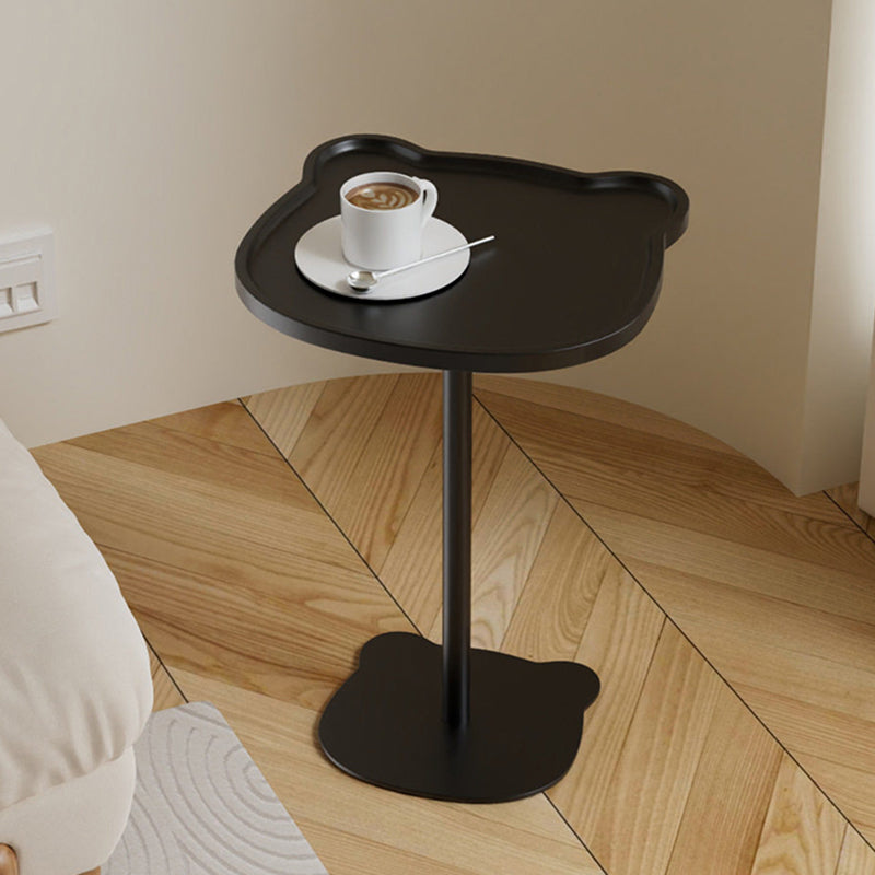 Contemporary Creative Steel MDF Bear-Shaped Side Table With Storage Shelf For Living Room & Bedroom