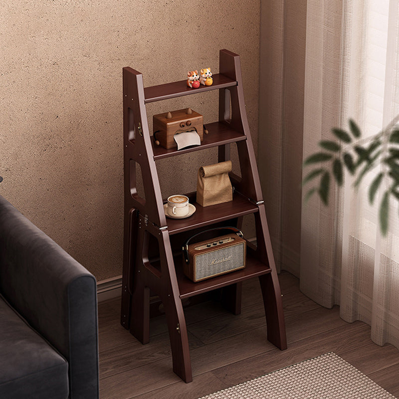 Contemporary Nordic Rectangular Trapezoidal Folding Bamboo Dining Chair Backrest For Dining Room