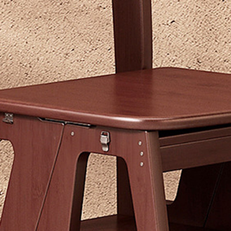 Contemporary Nordic Rectangular Trapezoidal Folding Bamboo Dining Chair Backrest For Dining Room