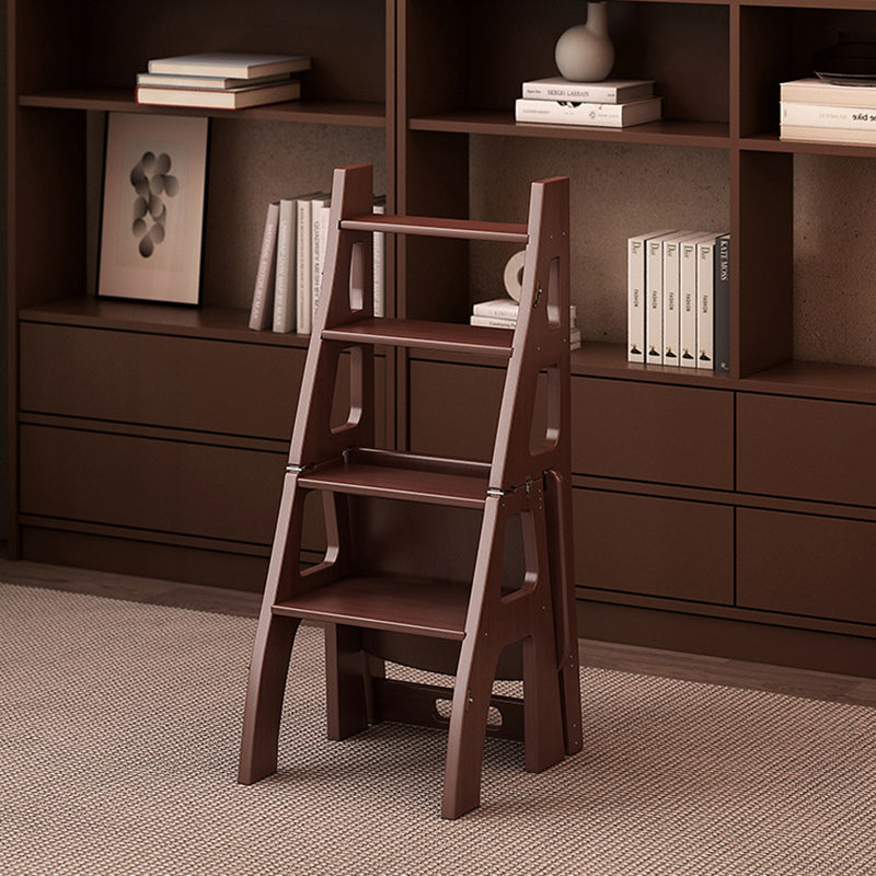 Contemporary Nordic Rectangular Trapezoidal Folding Bamboo Dining Chair Backrest For Dining Room