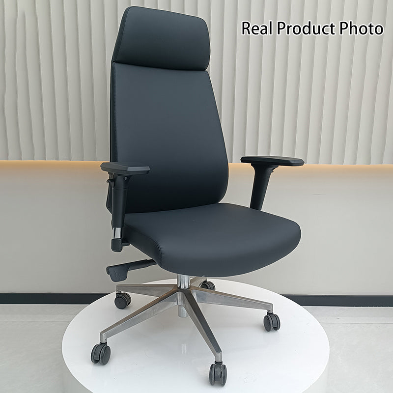 Modern Minimalist High-Back Executive Chair: Ergonomic Office Chair - Height-Adjustable Multifunctional Desk Chair For Home Office
