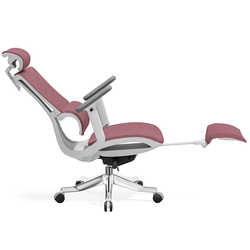 Modern Minimalist High-Back Mesh Chair: Ergonomic Desk Chair - Height-Adjustable Swivel Chair For Home Office