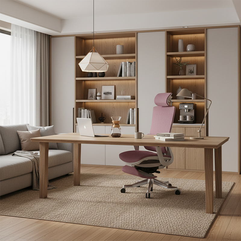 Modern Minimalist High-Back Mesh Chair: Ergonomic Desk Chair - Height-Adjustable Swivel Chair For Home Office