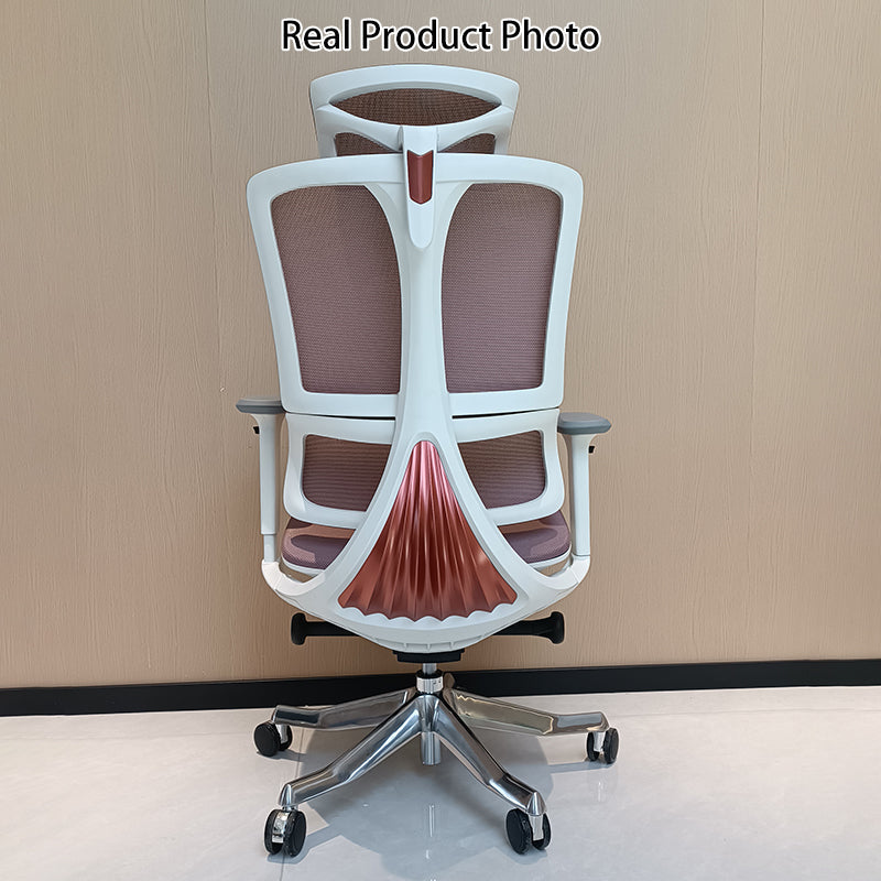 Modern Minimalist High-Back Mesh Chair: Ergonomic Desk Chair - Height-Adjustable Swivel Chair For Home Office
