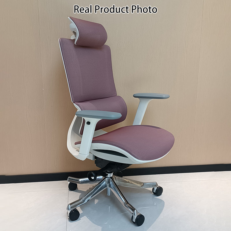 Modern Minimalist High-Back Mesh Chair: Ergonomic Desk Chair - Height-Adjustable Swivel Chair For Home Office