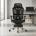 Modern Minimalist Ergonomic Chair: High-Back Mesh Office Chair - Height-Adjustable Swivel Headrest Desk Chair For Home Office