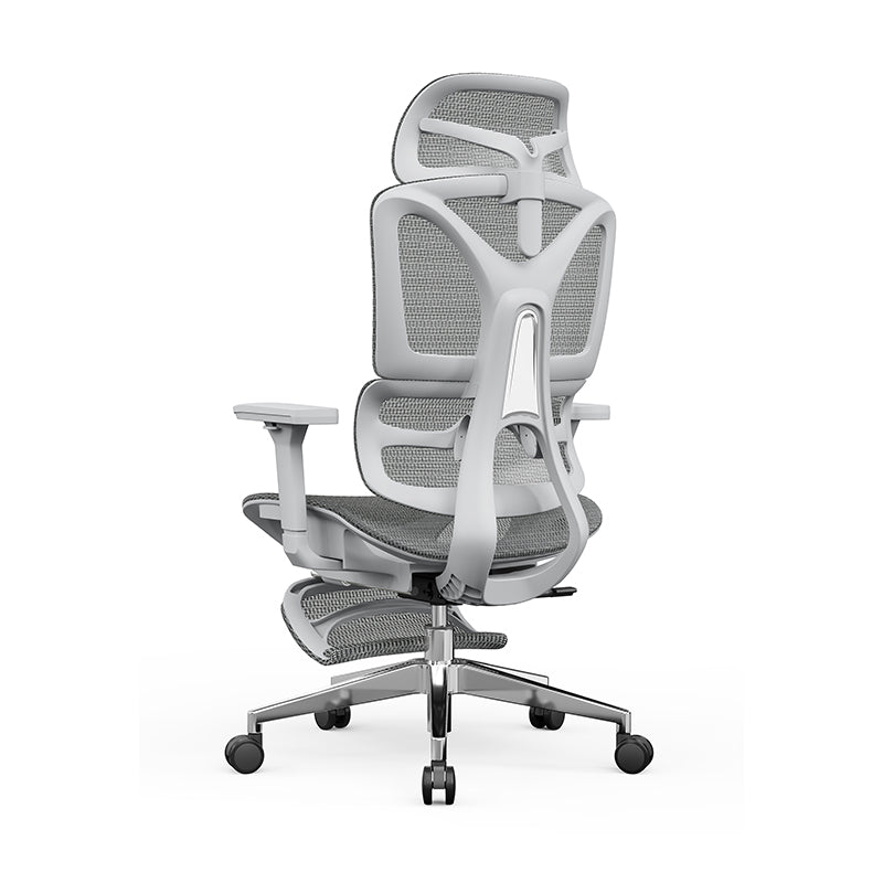 Modern Minimalist Ergonomic High-Back Office Chair: Breathable Mesh - Reclining Gaming Office Chair With Footrest For Home Office