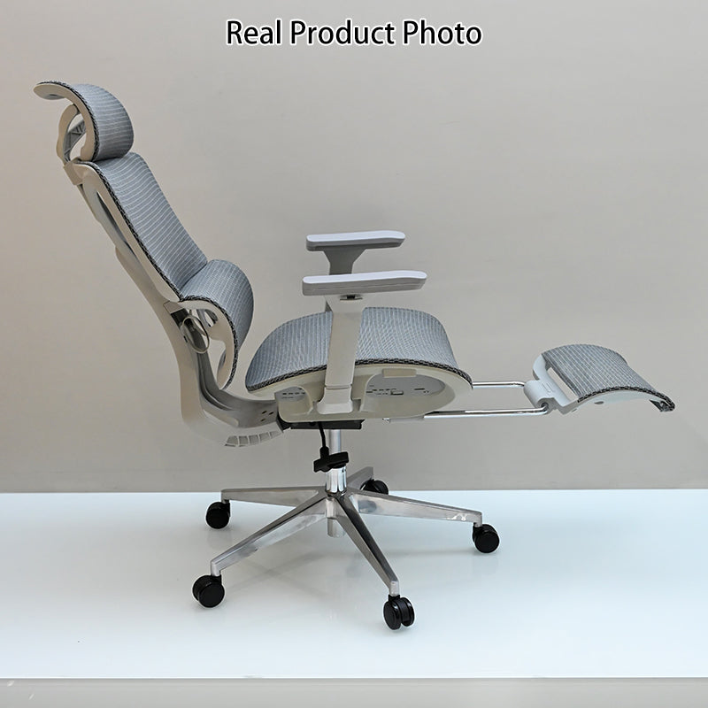 Modern Minimalist Ergonomic High-Back Office Chair: Breathable Mesh - Reclining Gaming Office Chair With Footrest For Home Office