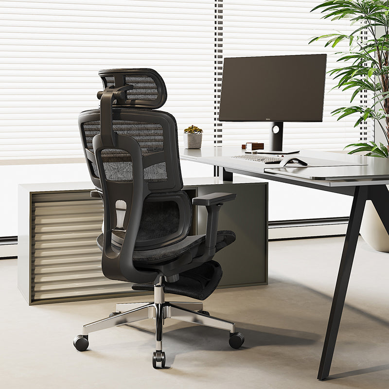Modern Minimalist High-Back Desk Chair: Ergonomic Mesh Chair - 3D Armrest Height-Adjustable Gaming Office Chair For Home Office