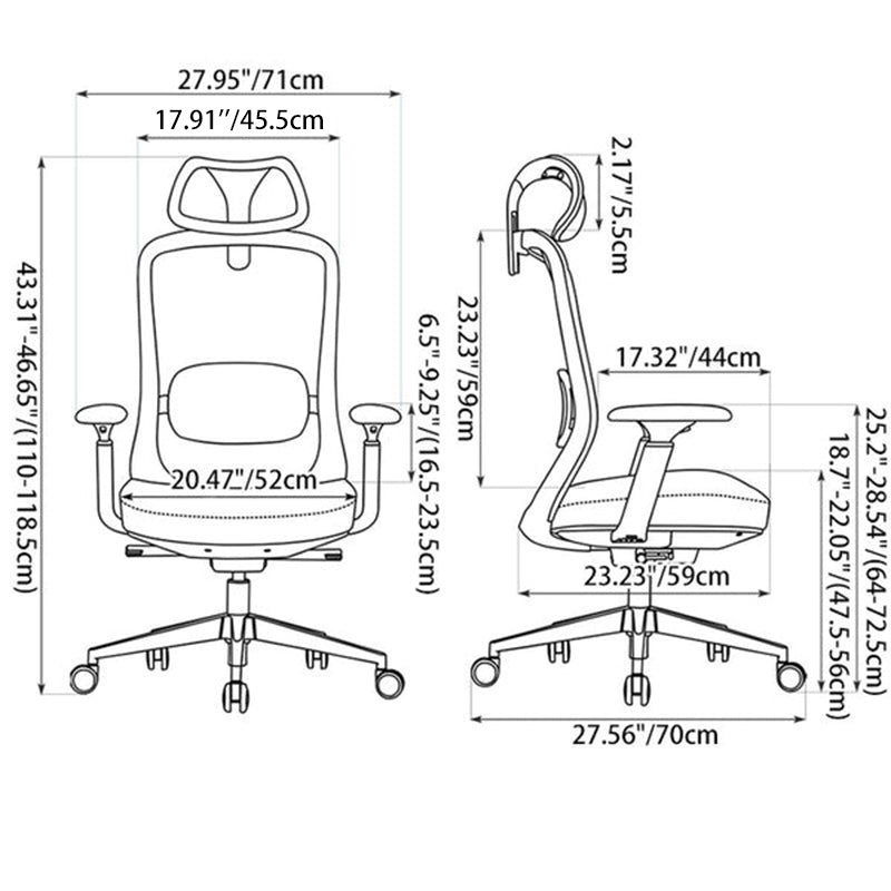 Modern Minimalist Peach-Pink High-Back Desk Chair: 4D Armrest & Breathable Mesh Fabric - Ergonomic Gaming Chair For Home Office