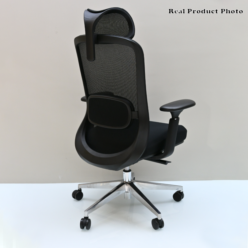Modern Minimalist Executive High-Back Office Chair: 4D Adjustable Armrests & Headrest - Ergonomic Desk Chair For Home Office