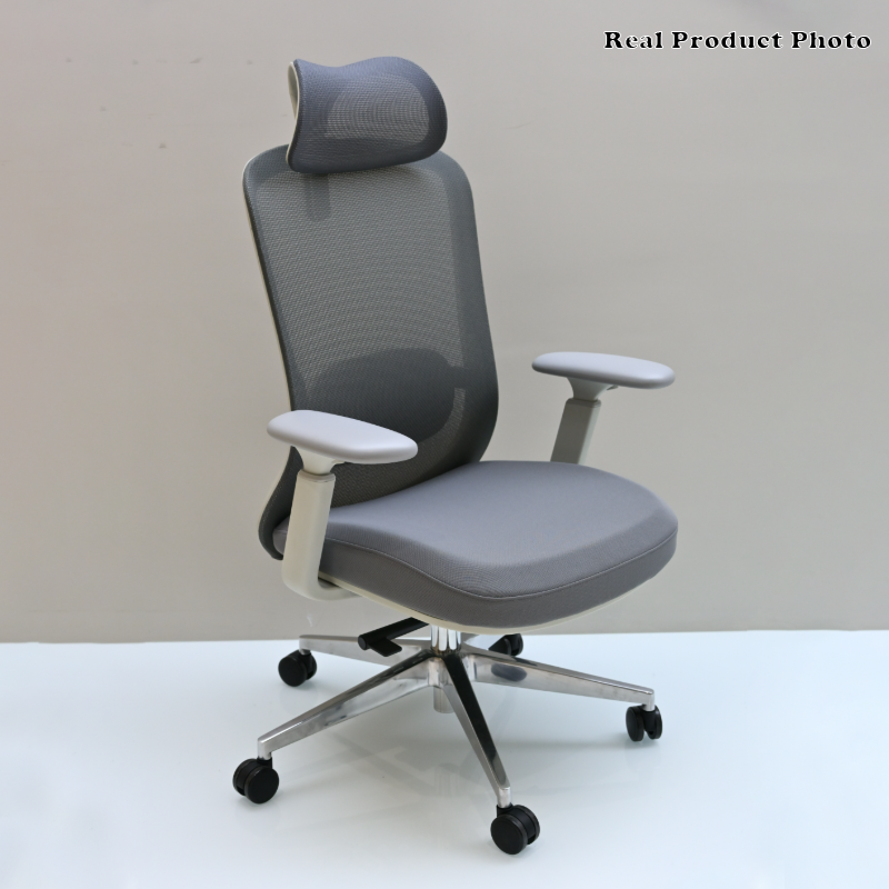 Modern Minimalist High-Back Breathable Mesh Office Chair: Adjustable Lumbar Support - Ergonomic Desk Chair For Home Office