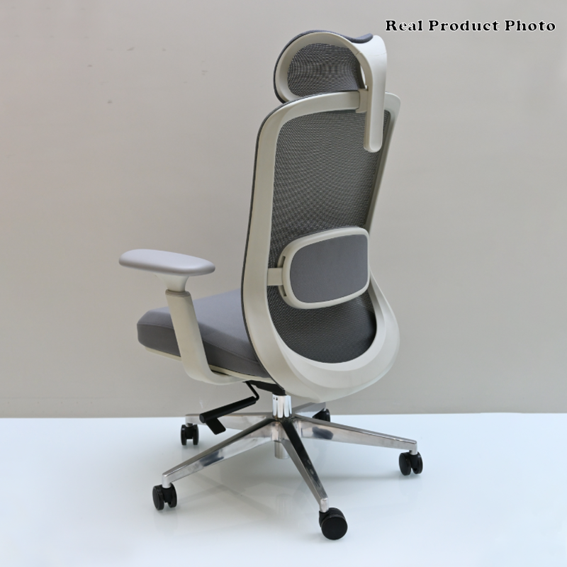 Modern Minimalist High-Back Breathable Mesh Office Chair: Adjustable Lumbar Support - Ergonomic Desk Chair For Home Office