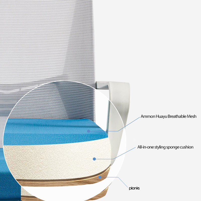 Modern Minimalist Ergonomic Desk Chair: Breathable Mesh & Lumbar Support - Height-Adjustable Office Chair For Home Office