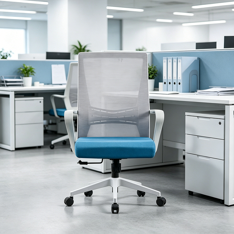 Modern Minimalist Ergonomic Desk Chair: Breathable Mesh & Lumbar Support - Height-Adjustable Office Chair For Home Office