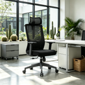 Modern Minimalist High-Back Office Chair: Breathable Mesh - Ergonomic Desk Chair For Home Office