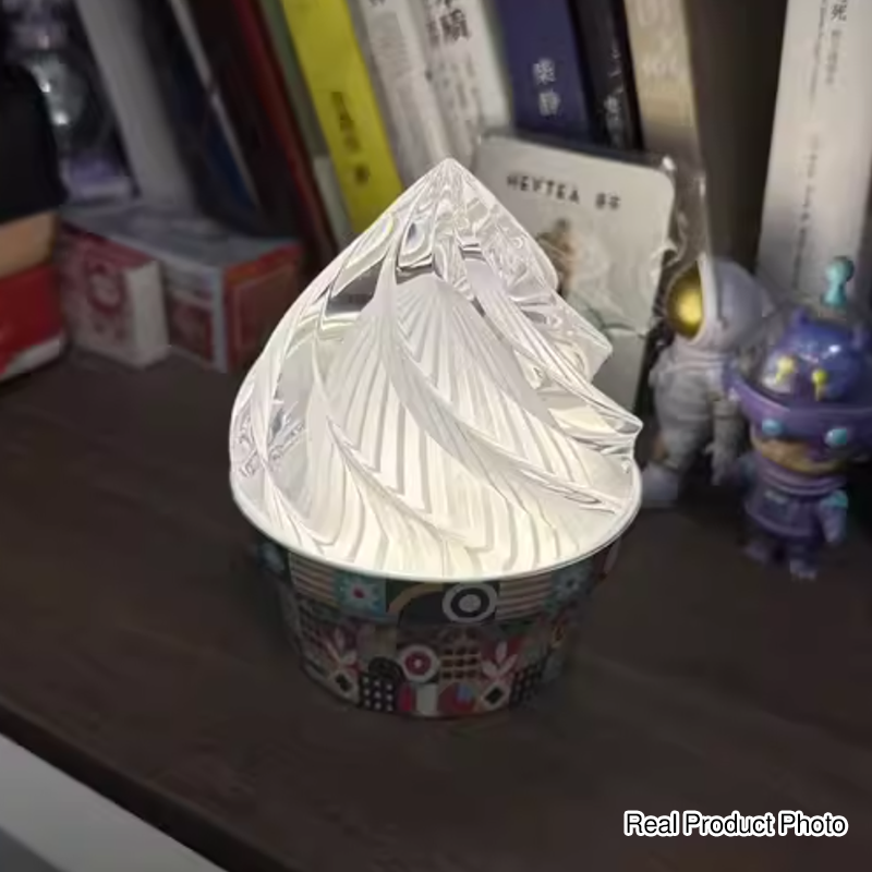 Ice Cream Ambient USB Rechargeable Table Lamp - Creative Touch Dimmable Cute Decorative Night Light For Bedroom