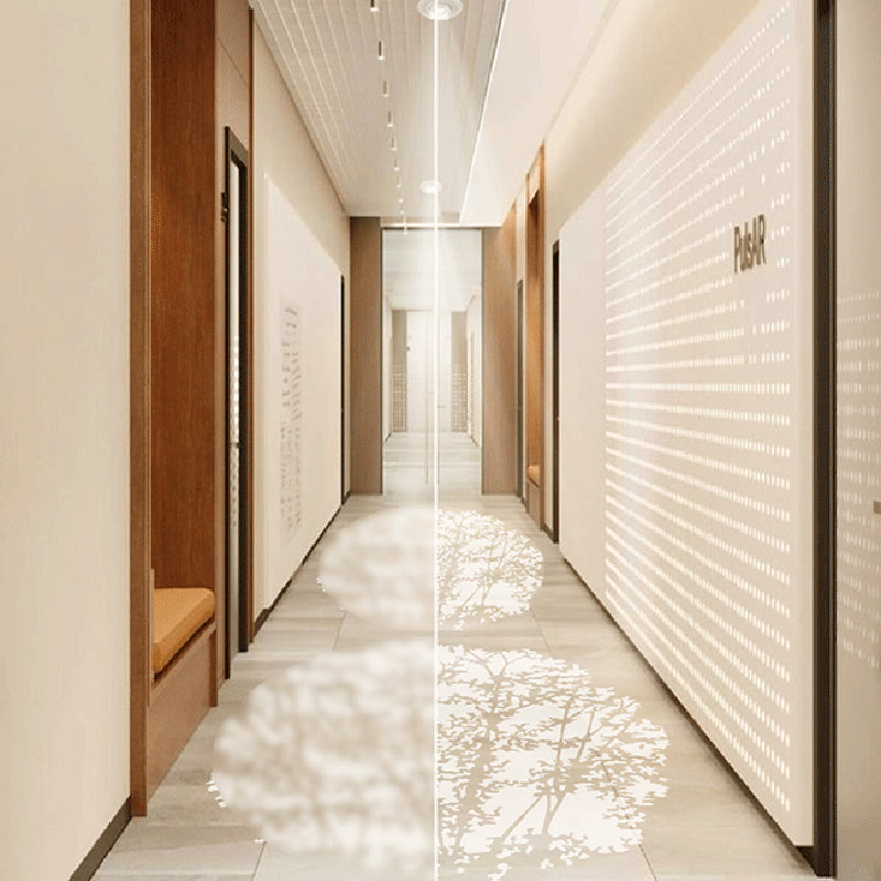 Modern Minimalist Aluminum Alloy Plastic Round Cylindrical Projection LED Flush Mount Ceiling Light For Hallway & Entryway