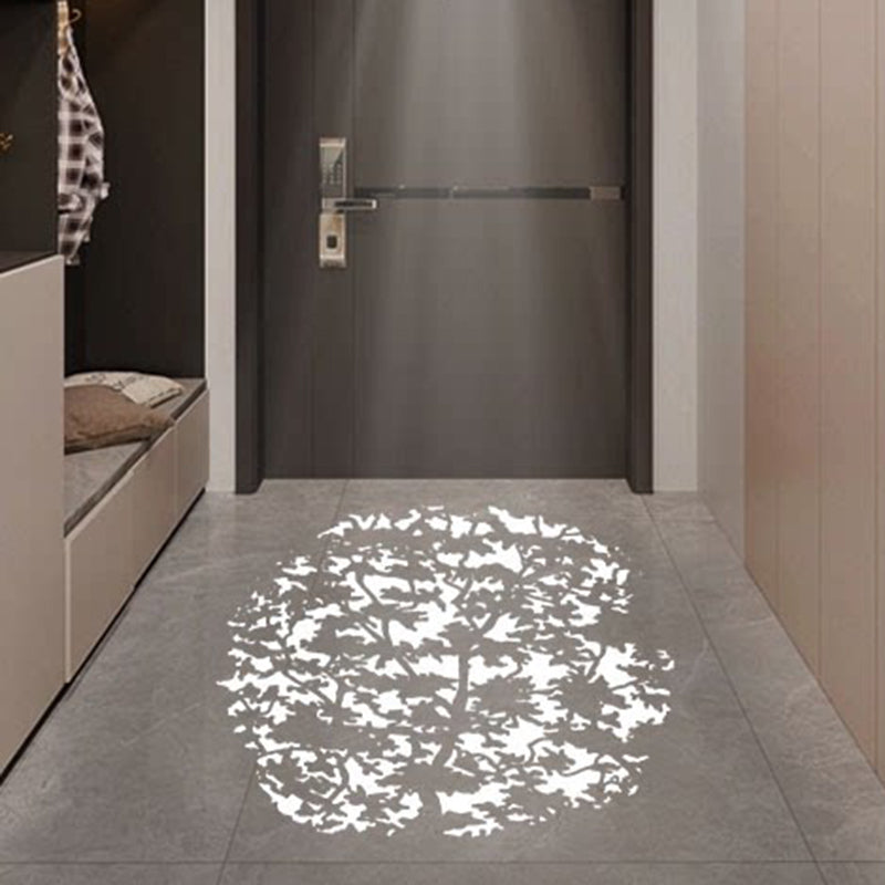 Modern Minimalist Aluminum Alloy Plastic Round Cylindrical Projection LED Flush Mount Ceiling Light For Hallway & Entryway