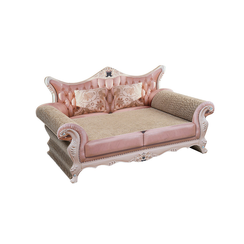 Contemporary Luxury Rectangular Corrugated Paper Medium Density Fiberboard Cat Bed For Living Room