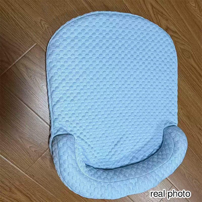 Modern Minimalist Cooling Ice Silk Sponge PP Cotton Oval Dog Bed For Living Room & Bedroom