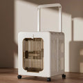 Modern Minimalist ABS PP Rectangular Movable Foldable Cat Travel Carrier Cat Bed For Outdoor