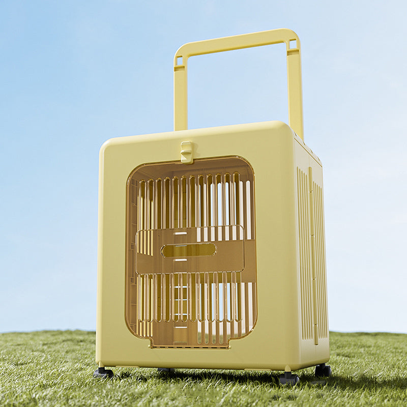 Modern Minimalist ABS PP Rectangular Movable Foldable Cat Travel Carrier Cat Bed For Outdoor