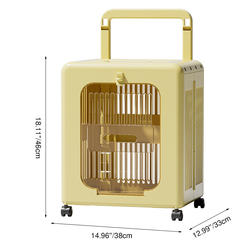 Modern Minimalist ABS PP Rectangular Movable Foldable Cat Travel Carrier Cat Bed For Outdoor