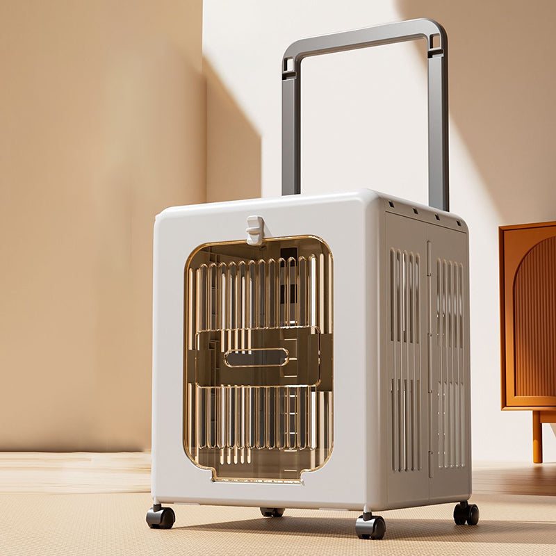 Modern Minimalist ABS PP Rectangular Movable Foldable Cat Travel Carrier Cat Bed For Outdoor