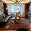 Contemporary Creative Rectangular Polyester Velvet Rubber Non-Slip Printed Rug For Living Room