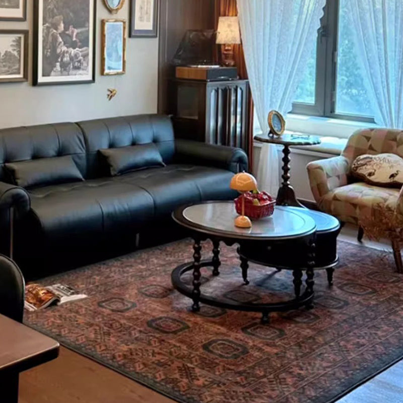 Contemporary Creative Rectangular Polyester Velvet Rubber Non-Slip Printed Rug For Living Room