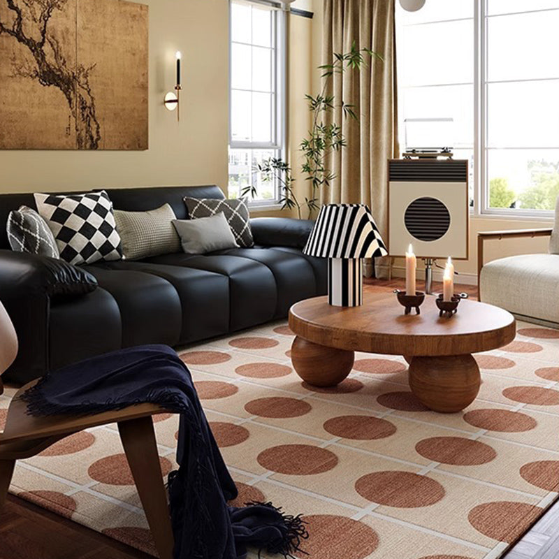 Contemporary Creative Rectangular Polyester Velvet Rubber Non-Slip Printed Rug For Living Room