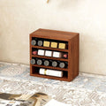 Contemporary Scandinavian Rectangular Pine Plywood Desktop Storage Shelf 4-Tier For Bedroom