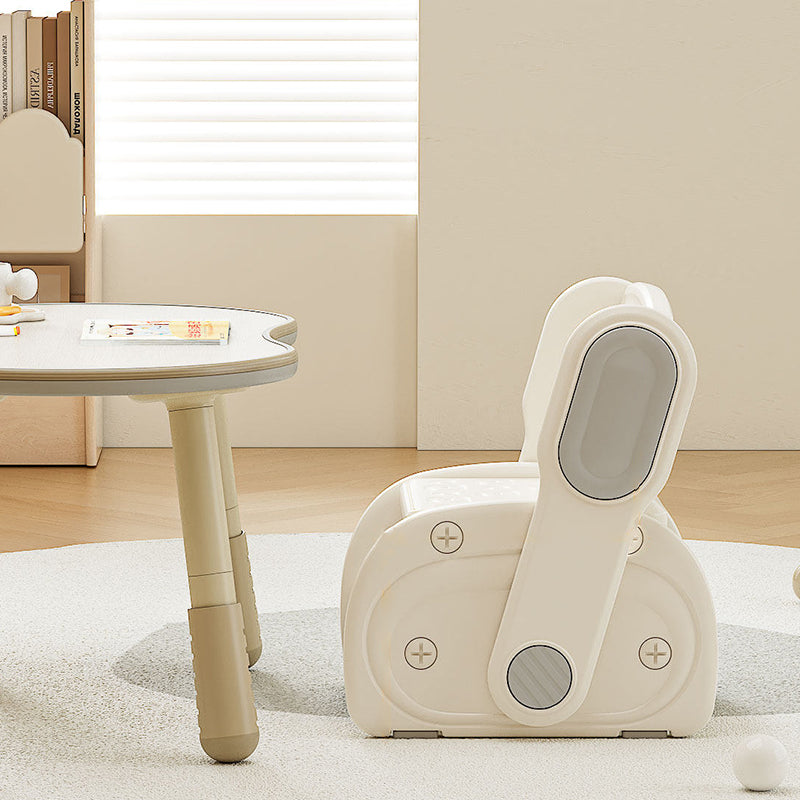 Modern Minimalist Eco-Friendly HDPE Geometric Kids Low Stool Backrest Armless For Living Room