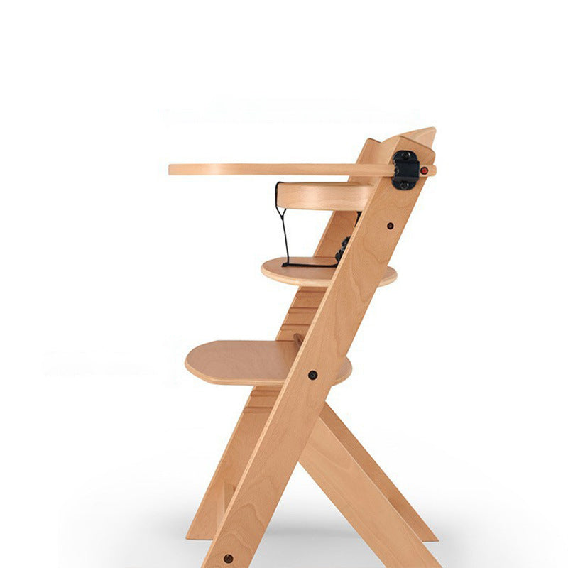 Modern Minimalist Plywood Adjustable Curved Kids High Chair Baby Dining Chair With Armrest & Backrest For Living Room