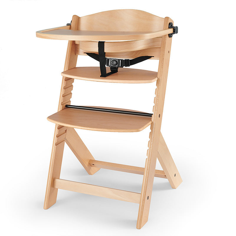 Modern Minimalist Plywood Adjustable Curved Kids High Chair Baby Dining Chair With Armrest & Backrest For Living Room