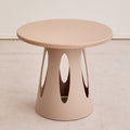 Contemporary Nordic Cylindrical Round PP Plastic Hollow-Carved Design Coffee Table 1-Layer For Living Room & Bedroom